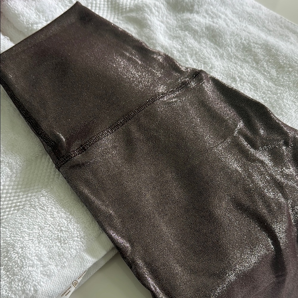 lululemon athletica Metallic Brown Leggings 25” - Picture 3 of 5